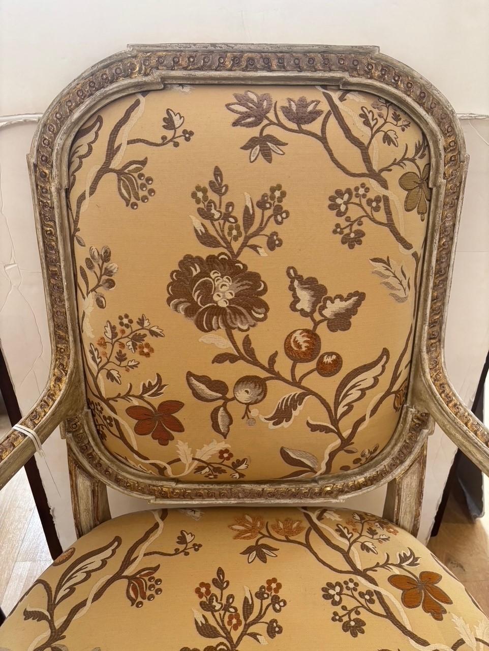 Vintage French Louis XVI Style Fauteuil Cary Grant's Estate Private Collection For Sale 8