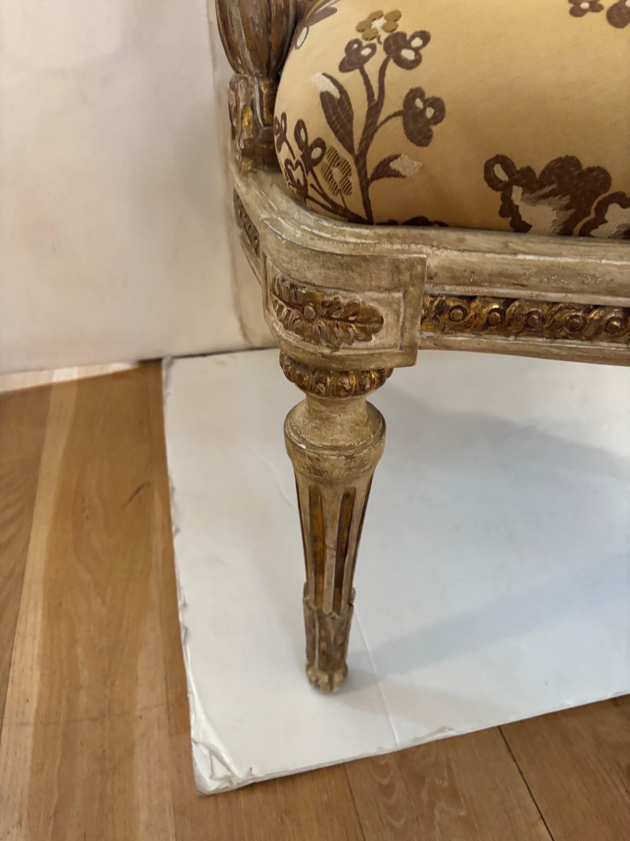 Vintage French Louis XVI Style Fauteuil Cary Grant's Estate Private Collection In Good Condition For Sale In Los Angeles, CA