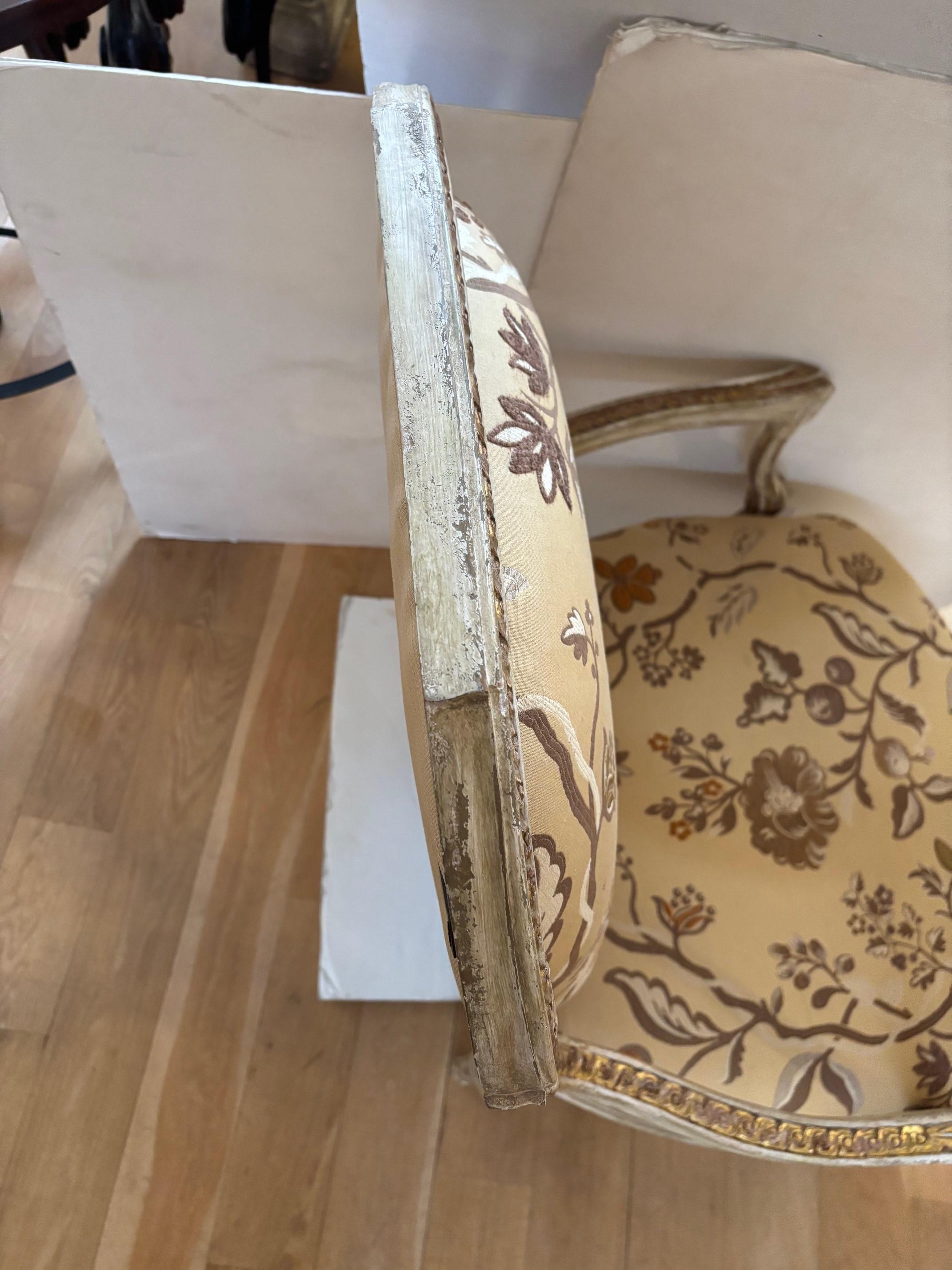 Vintage French Louis XVI Style Fauteuil Cary Grant's Estate Private Collection For Sale 3
