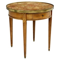 Vintage French Louis XVI Style Fruitwood Bouillotte Table