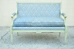 Divano francese d'epoca in stile Luigi XVI Hollywood Regency Greene & Greene Loveseat