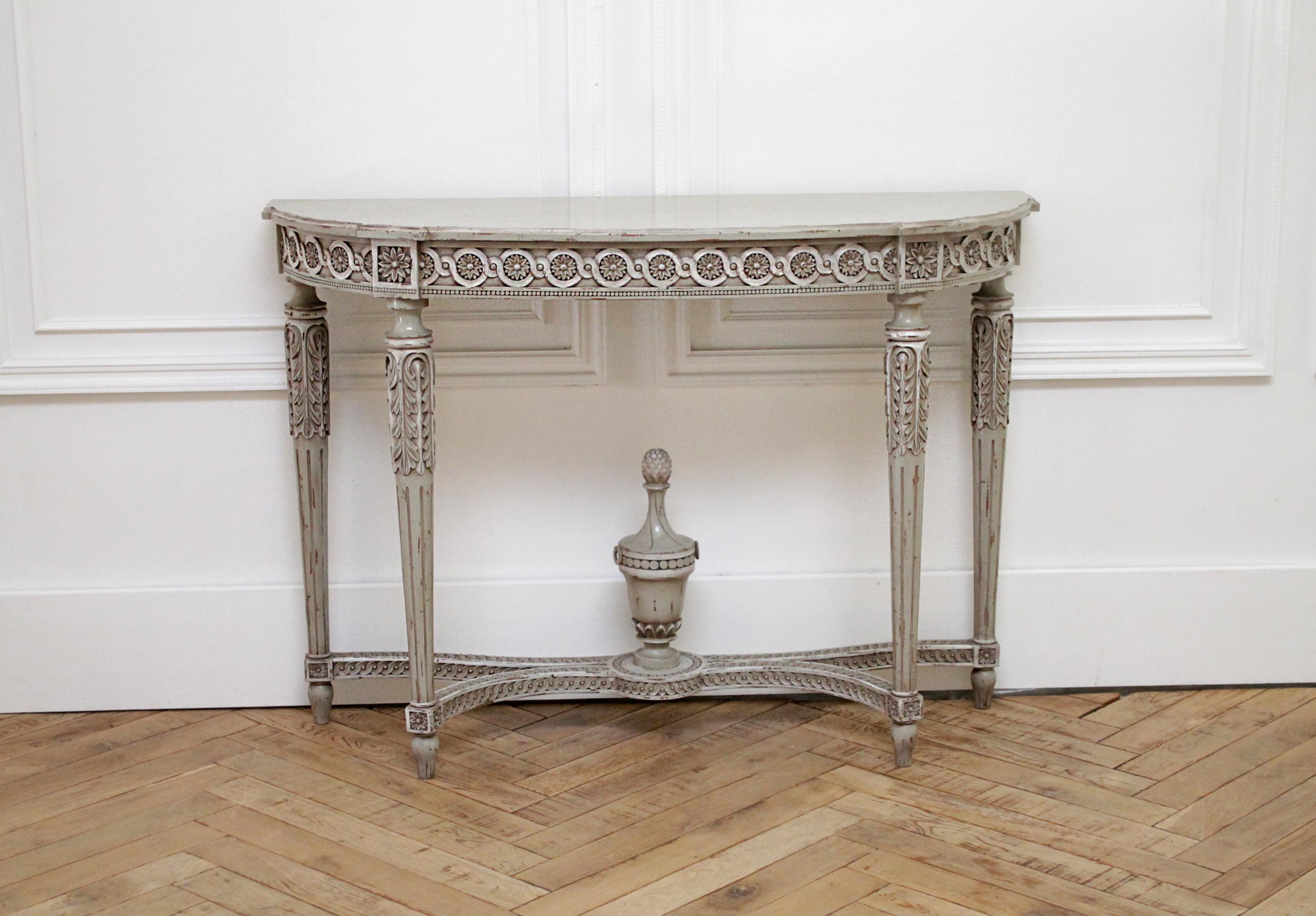 vintage french console table