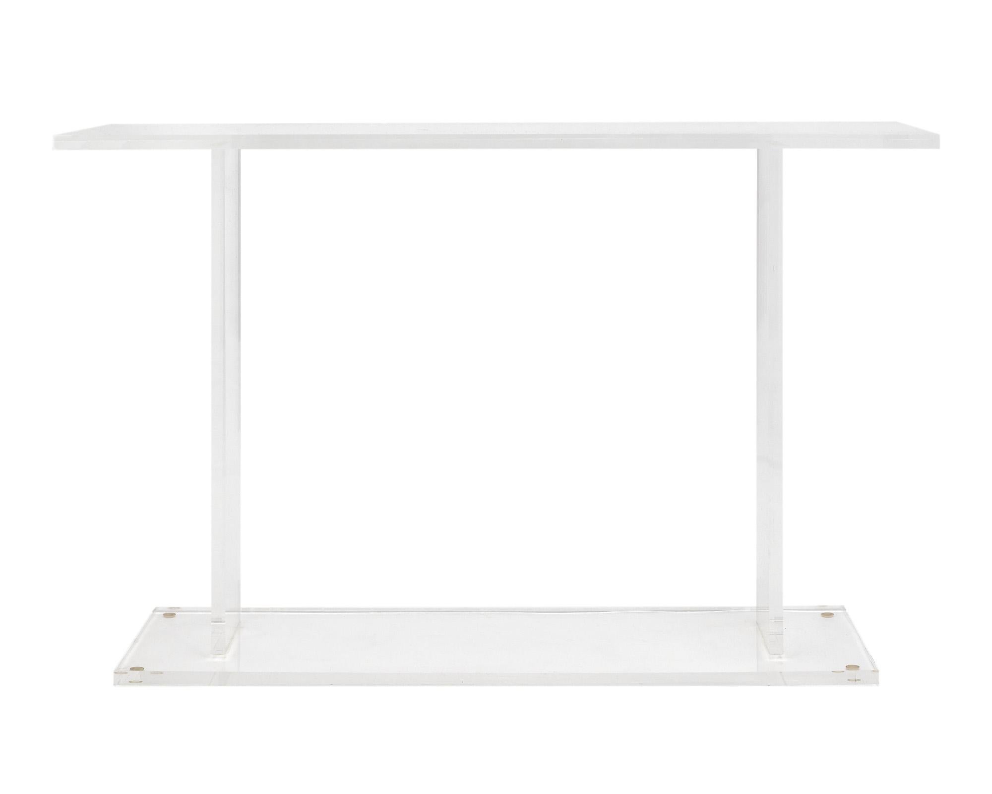 Vintage French Lucite Console For Sale 1