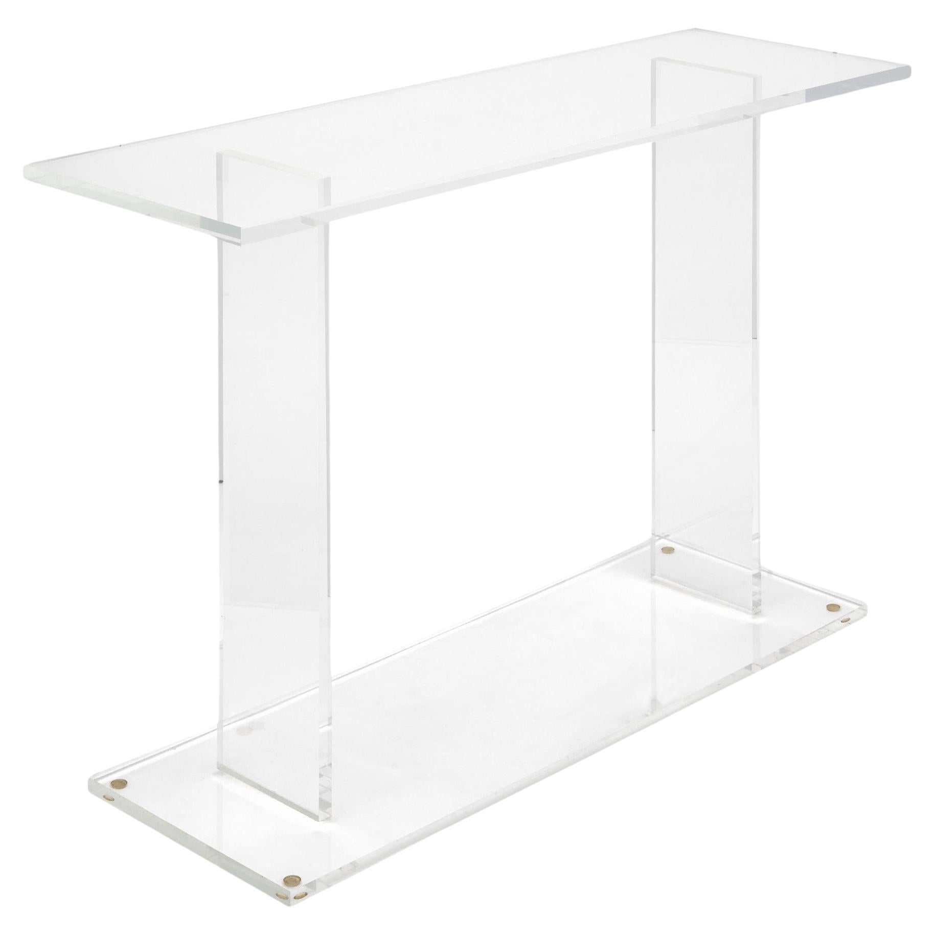 Vintage French Lucite Console For Sale