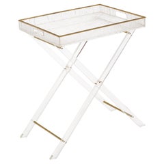 Vintage French Lucite Tray Table