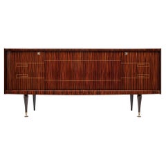Vintage French Macassar of Ebony Buffet