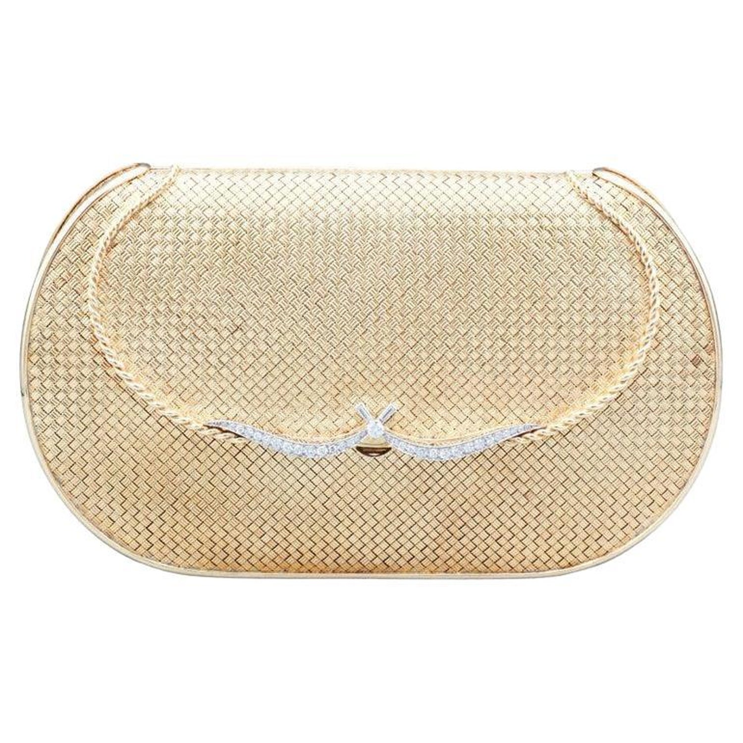 Cartier 18k Yellow Gold Mesh Purse Handbag with Shoulder Chain Rare 401 Gm  For Sale at 1stDibs