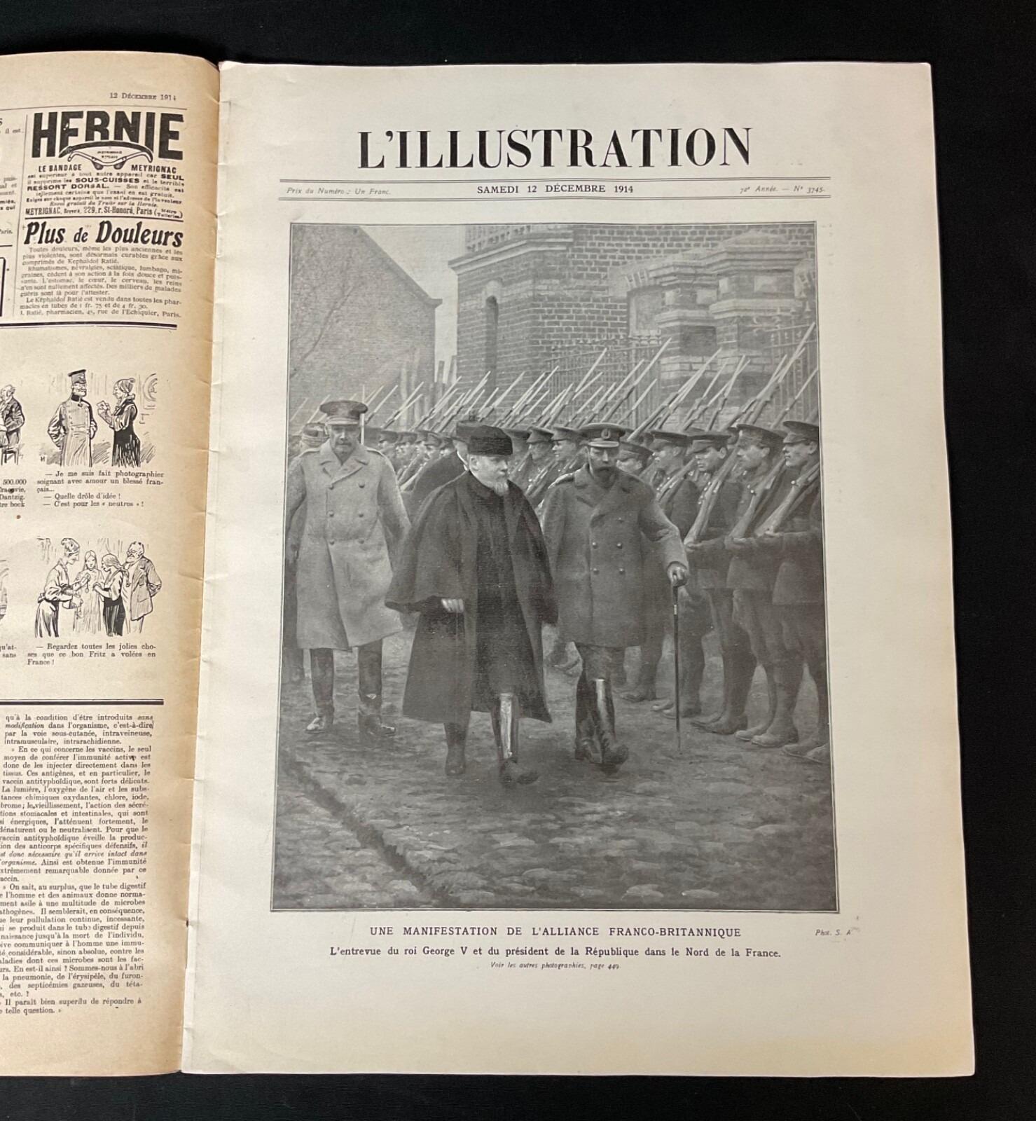 Vintage French Magazine L'Illustration, December 12, 1914 - 2Y605 For Sale 5
