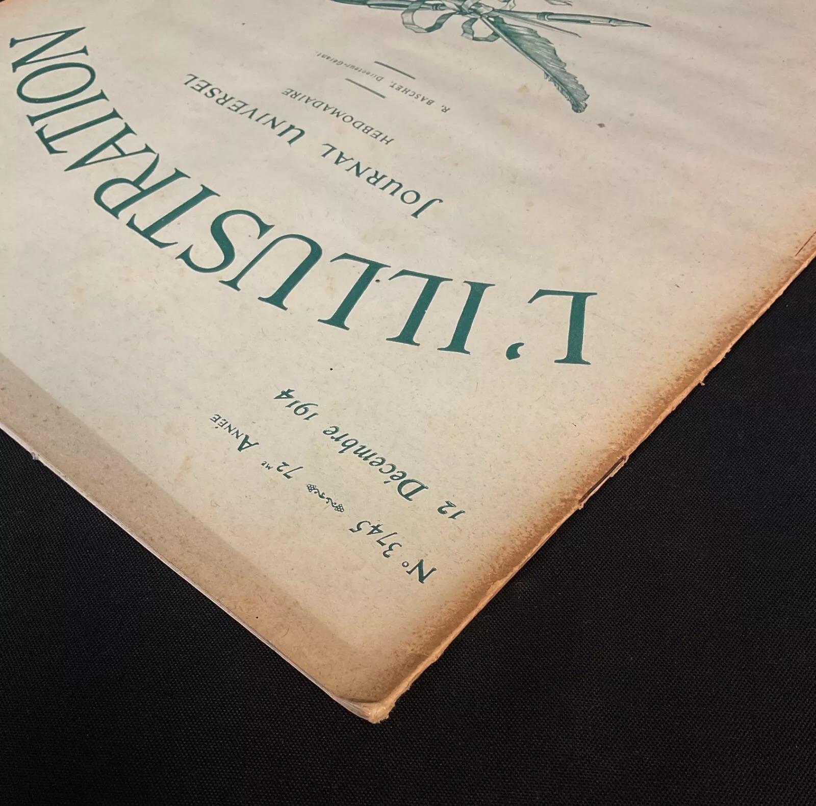 Vintage French Magazine L'Illustration, December 12, 1914 - 2Y605 In Good Condition For Sale In Bordeaux, FR