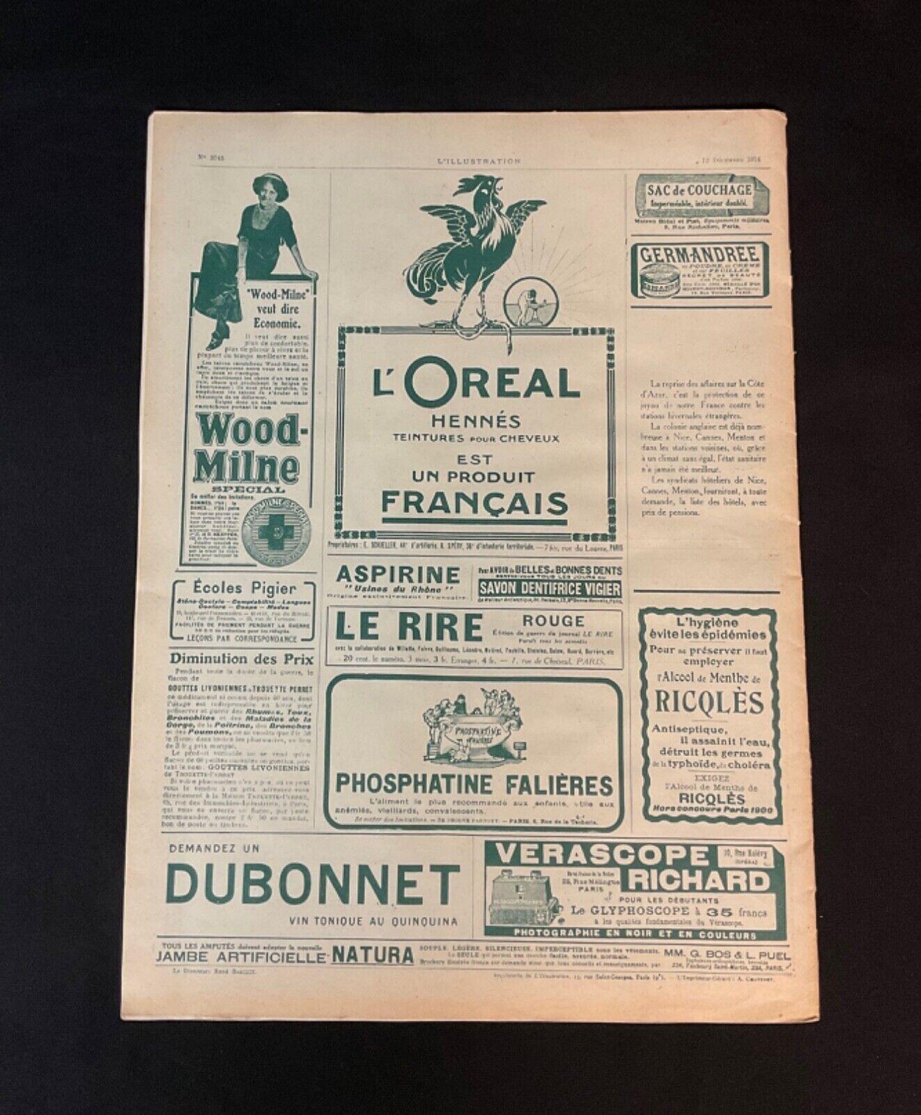 Vintage French Magazine L'Illustration, December 12, 1914 - 2Y605 For Sale 4