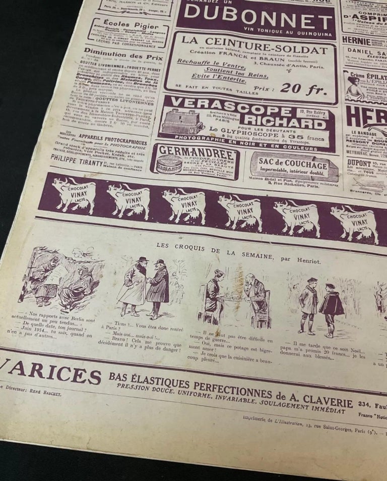 Ancien Journal L’Illustration N°3744 Du 5 Décembre 1914 – Collection, WW1