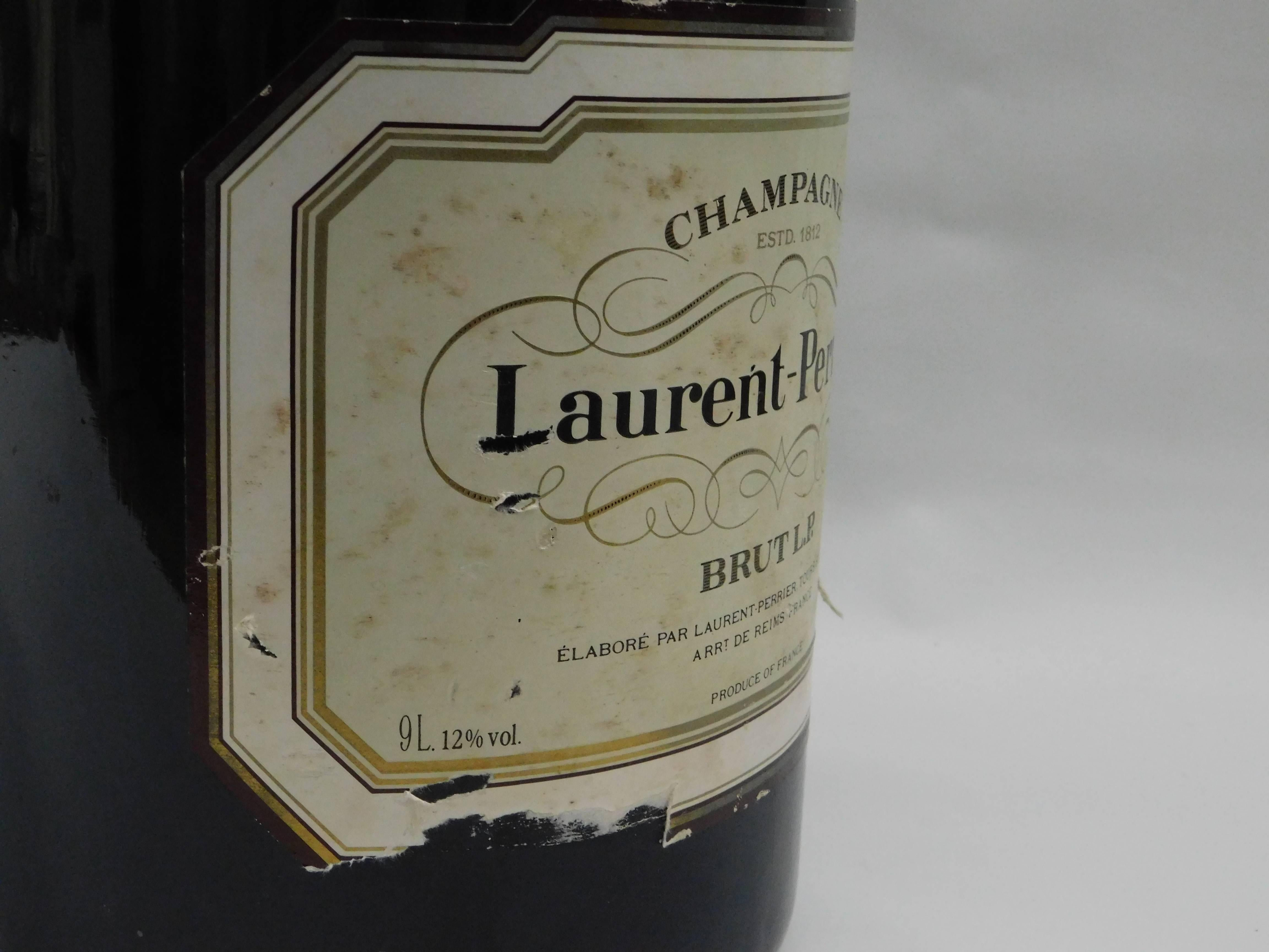 vintage champagne bottle