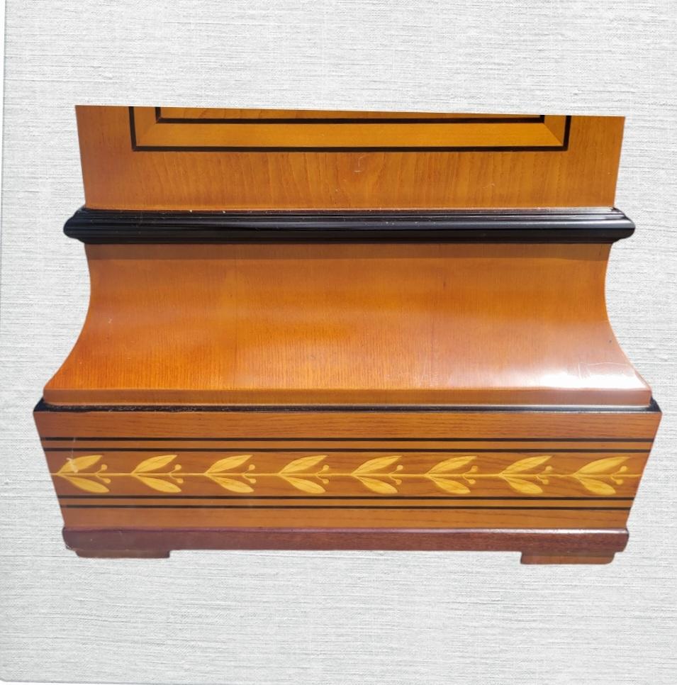 Unknown Vintage French Mahogany Ormolou Inlaid Ornamental Louis XVI Pedestal Columns For Sale