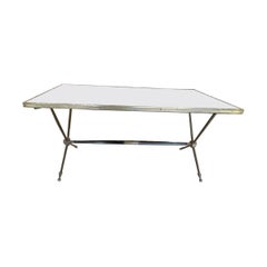 Vintage French Maison Jansen Brass Coffee Table