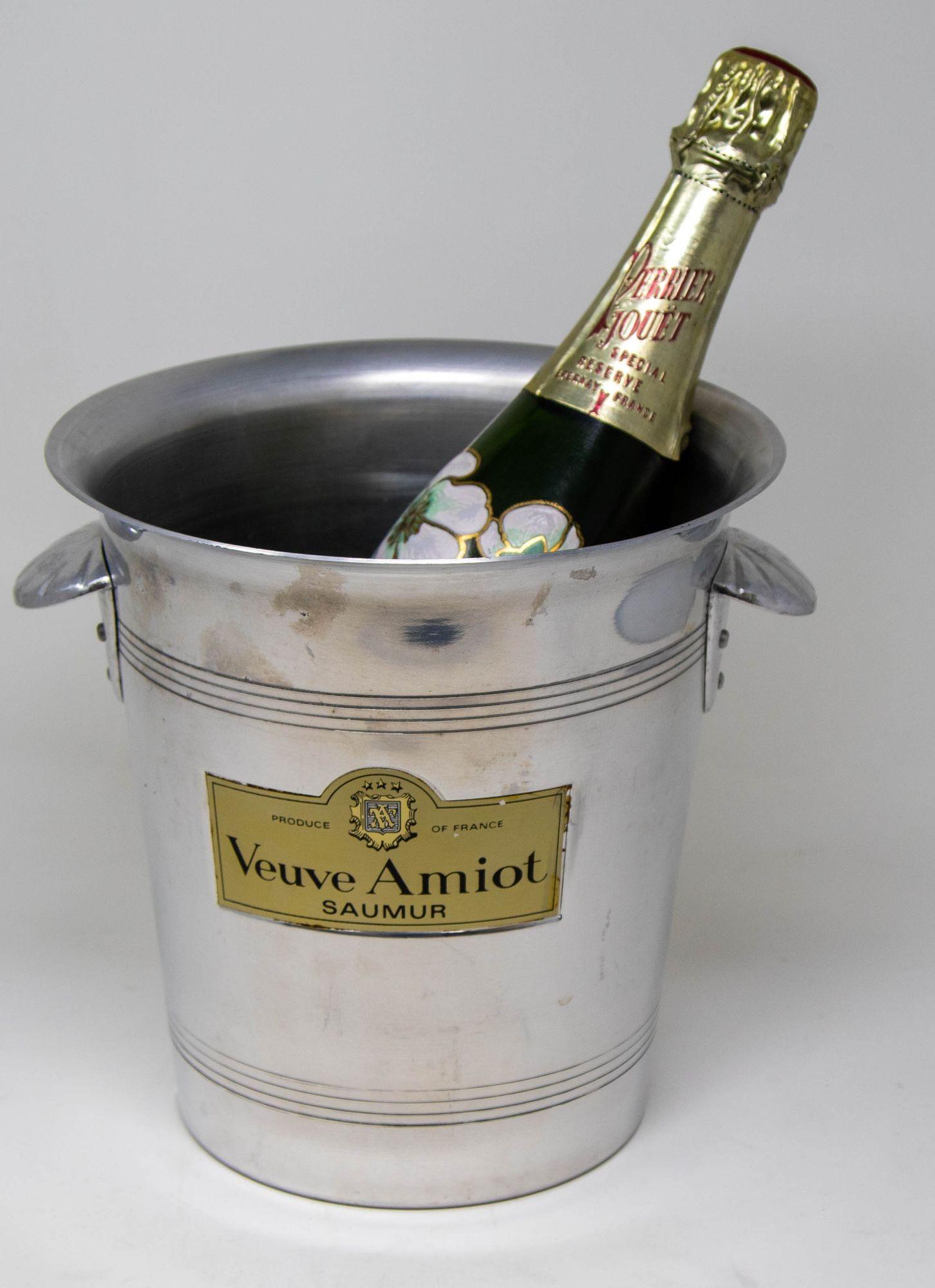 Vintage French Maison Veuve Amiot Saumur Ice Bucket Cooler 6