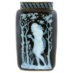 Vintage French Manner Pate Sur Pate Porcelain Vase Minton