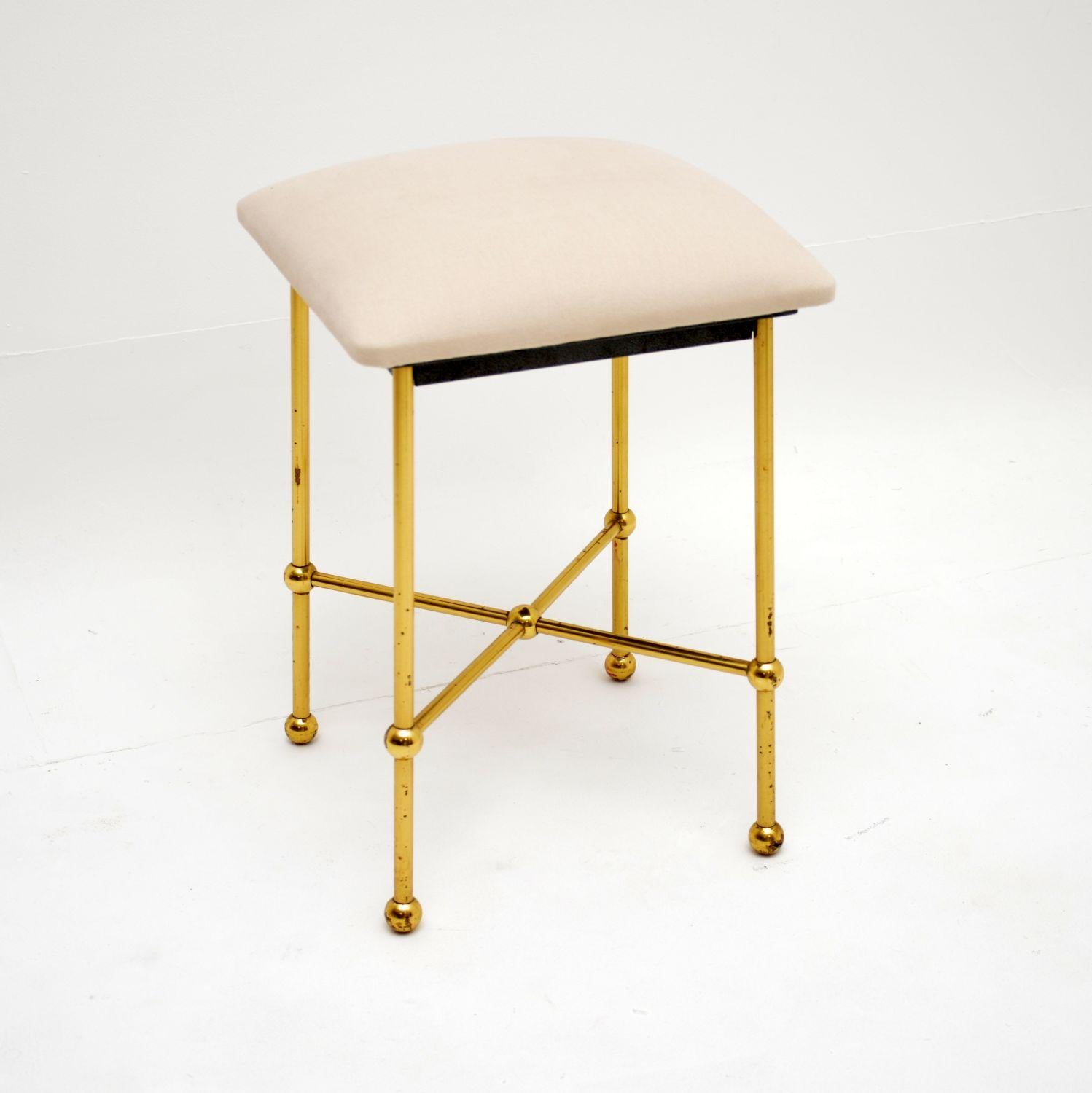 Vintage French Marble and Brass Dressing Table by Georges Raimbaud For Sale 7