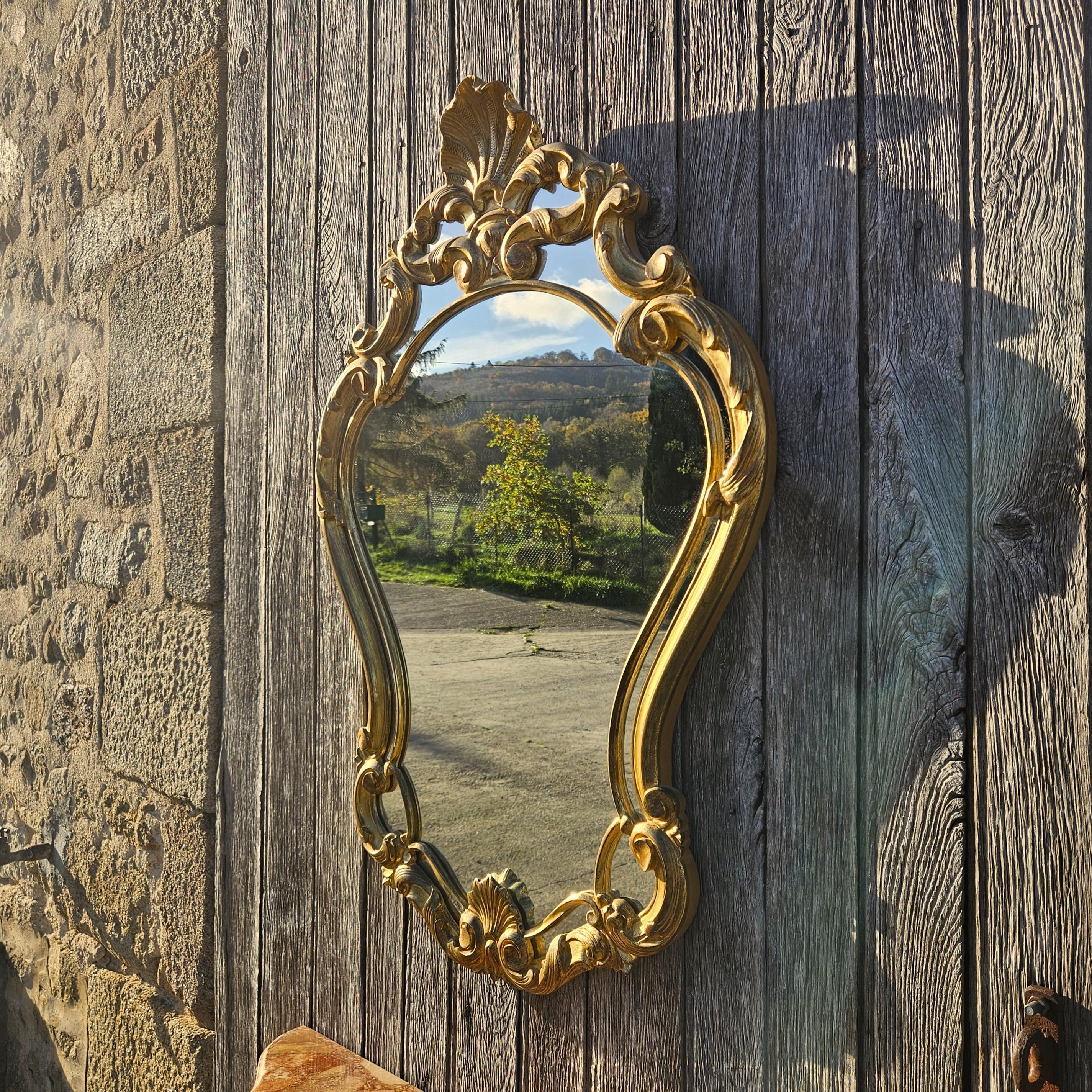 Console francese in marmo e specchio barocco d'epoca - stile Luigi XV in vendita 3