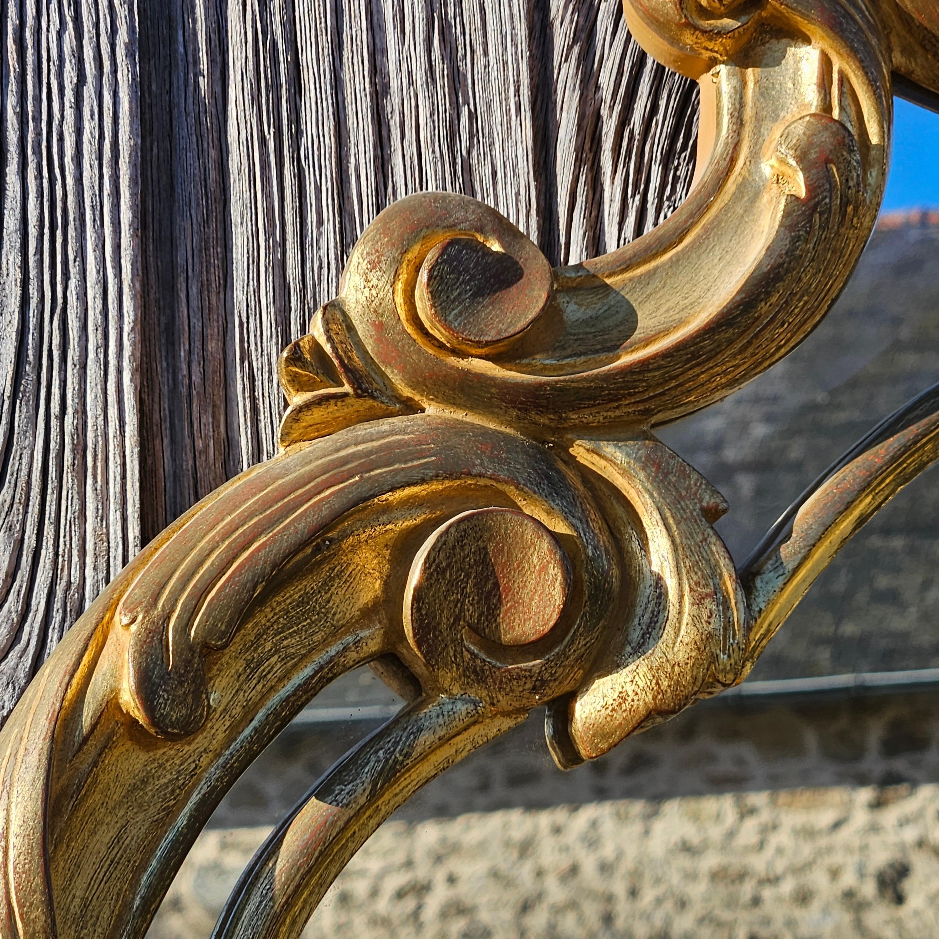 Console francese in marmo e specchio barocco d'epoca - stile Luigi XV in vendita 6