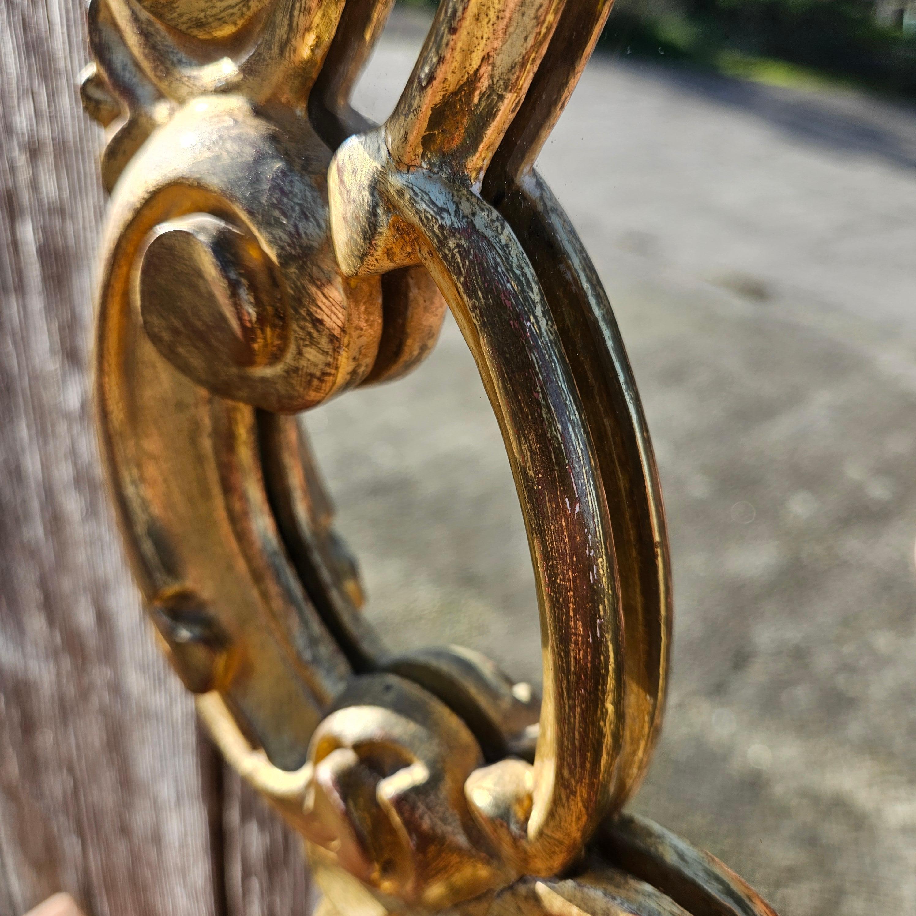 Console francese in marmo e specchio barocco d'epoca - stile Luigi XV in vendita 7