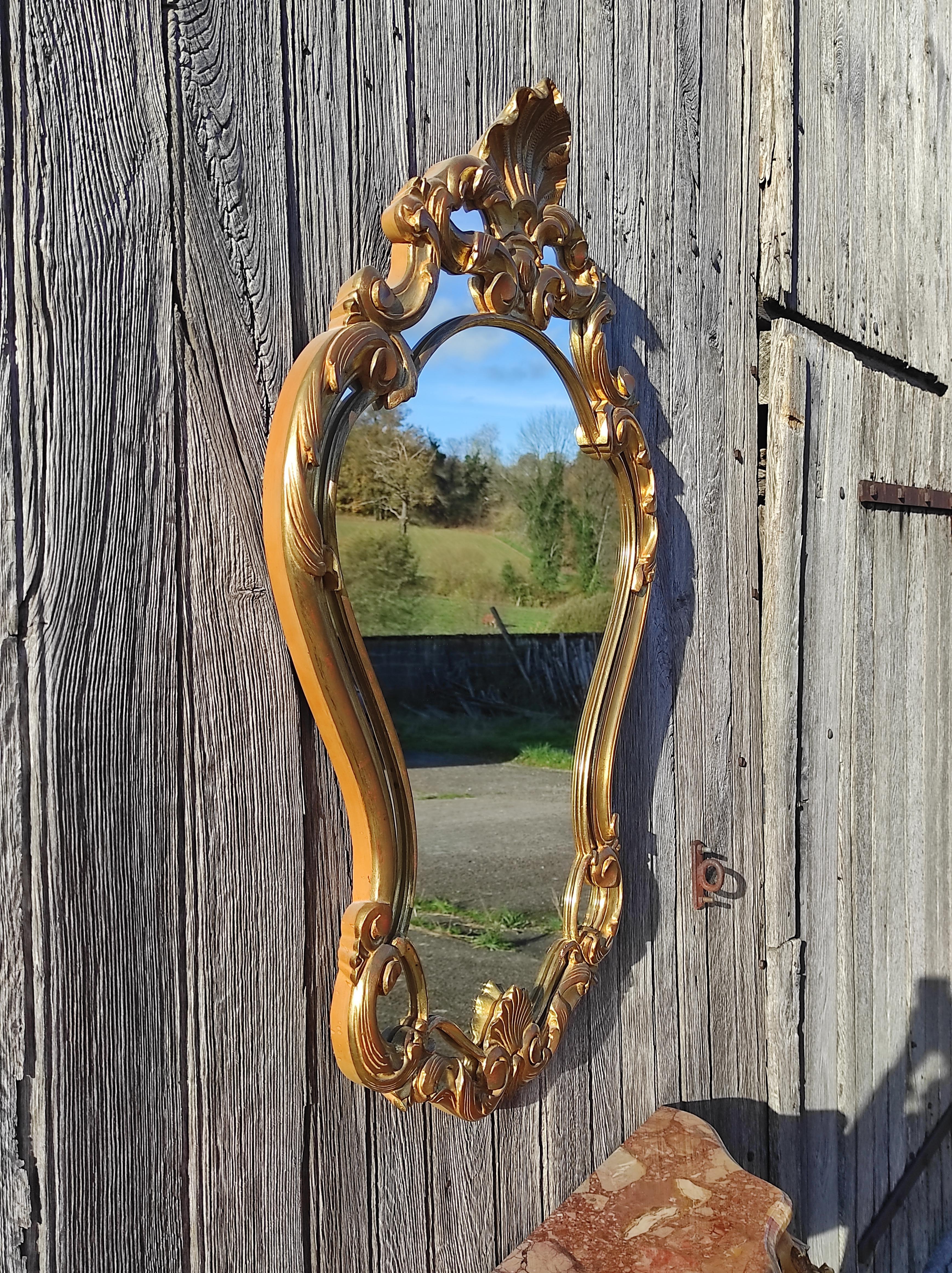 Console francese in marmo e specchio barocco d'epoca - stile Luigi XV in vendita 9