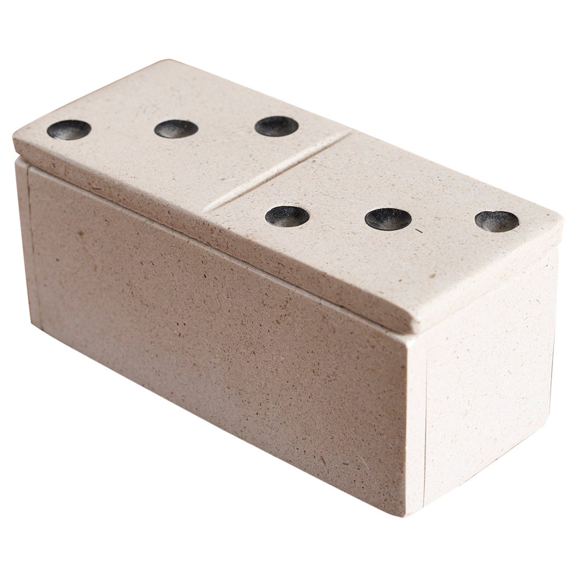 Vintage French Marble Domino Set