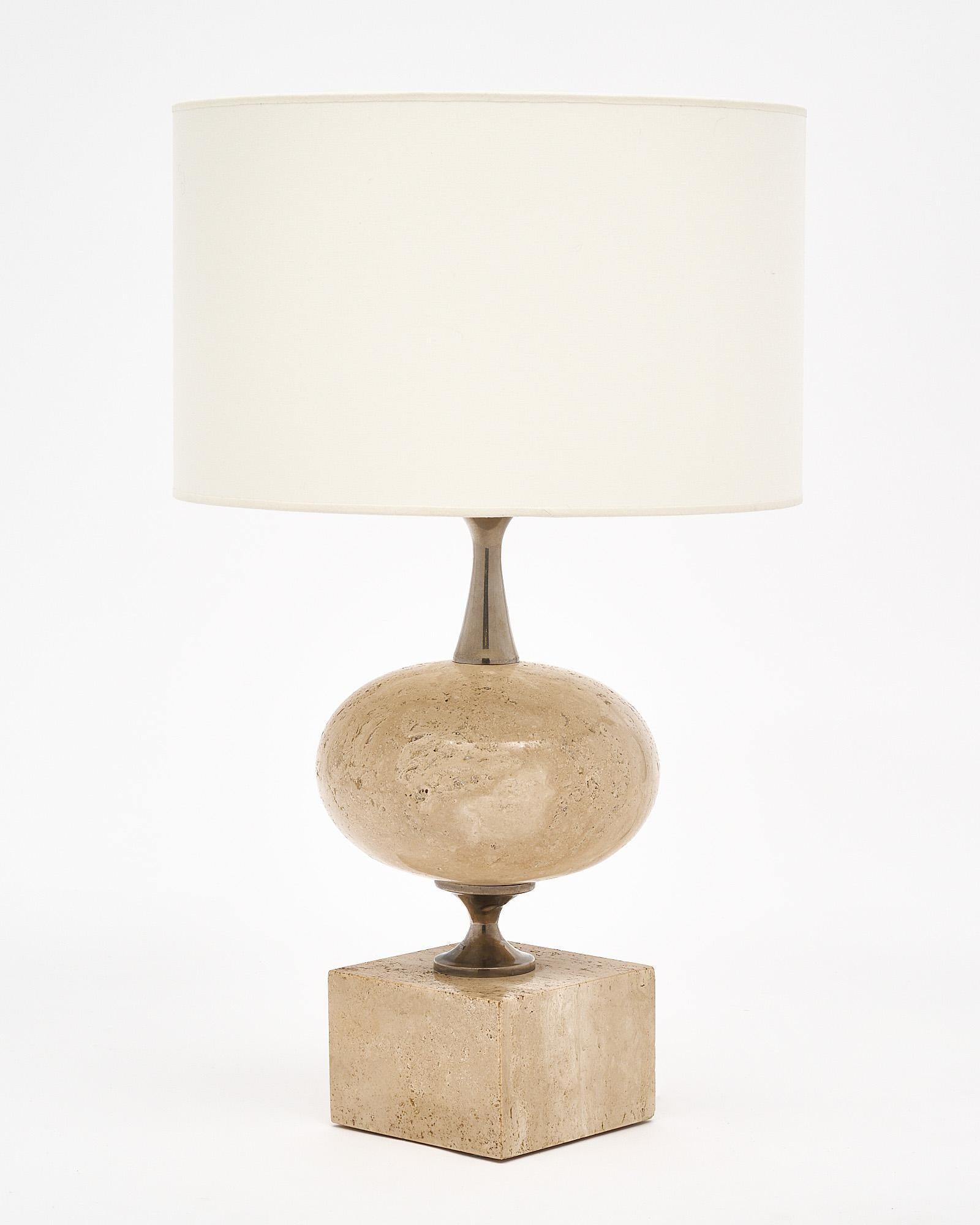 Vintage French Marble Table Lamp For Sale 1