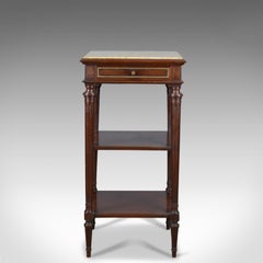 Antique French Bedside Table, Louis XVI Taste, Constantin Potheau Circa 1910