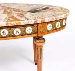 Vintage French Marble Top Giltwood Coffee Table 20th Century