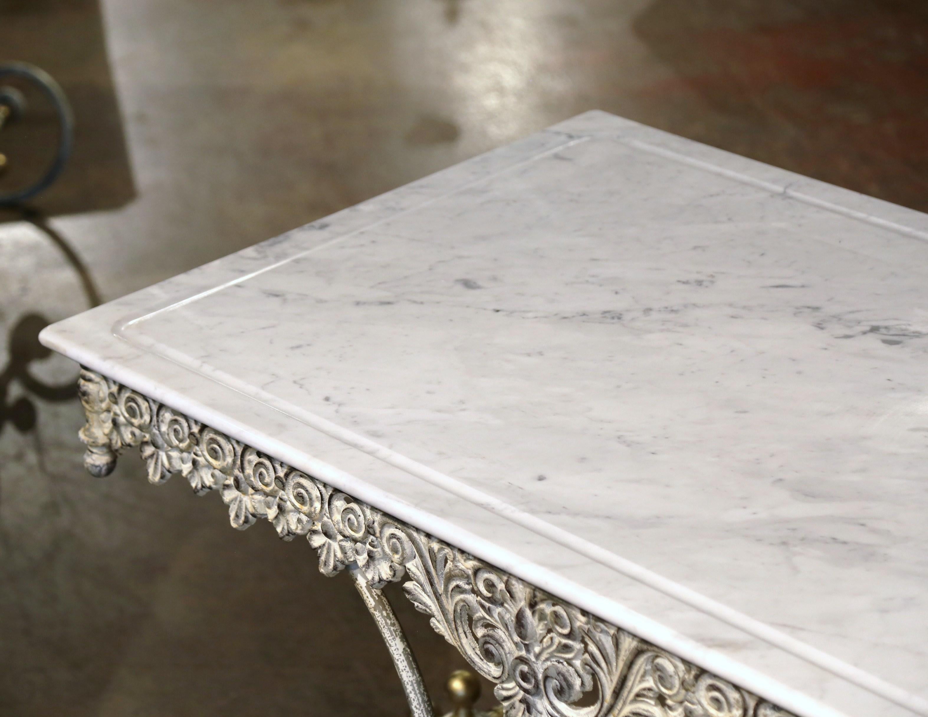 table de boucher ancienne marbre