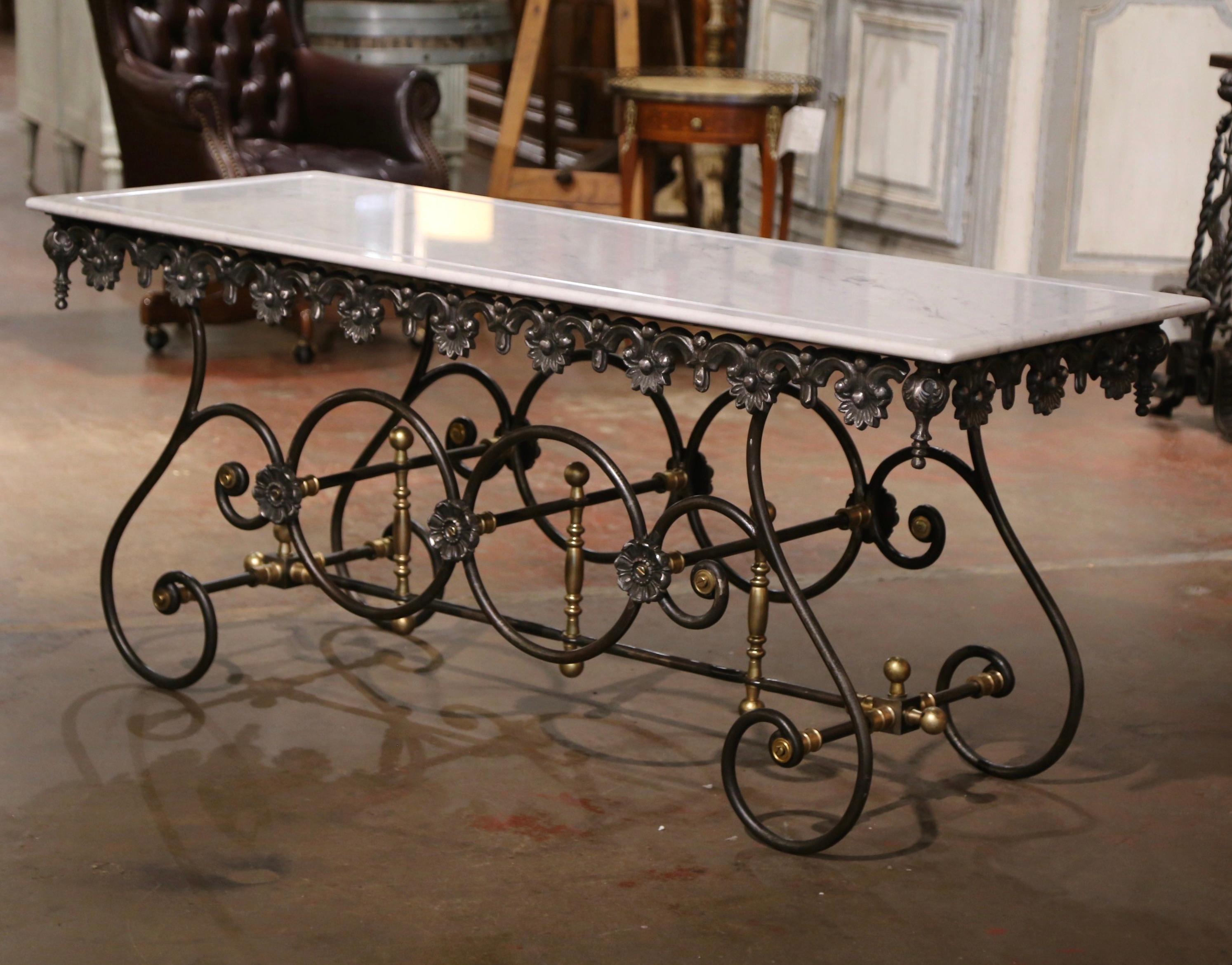 This large French pastry table would add the ideal amount of surface space to any kitchen. The 