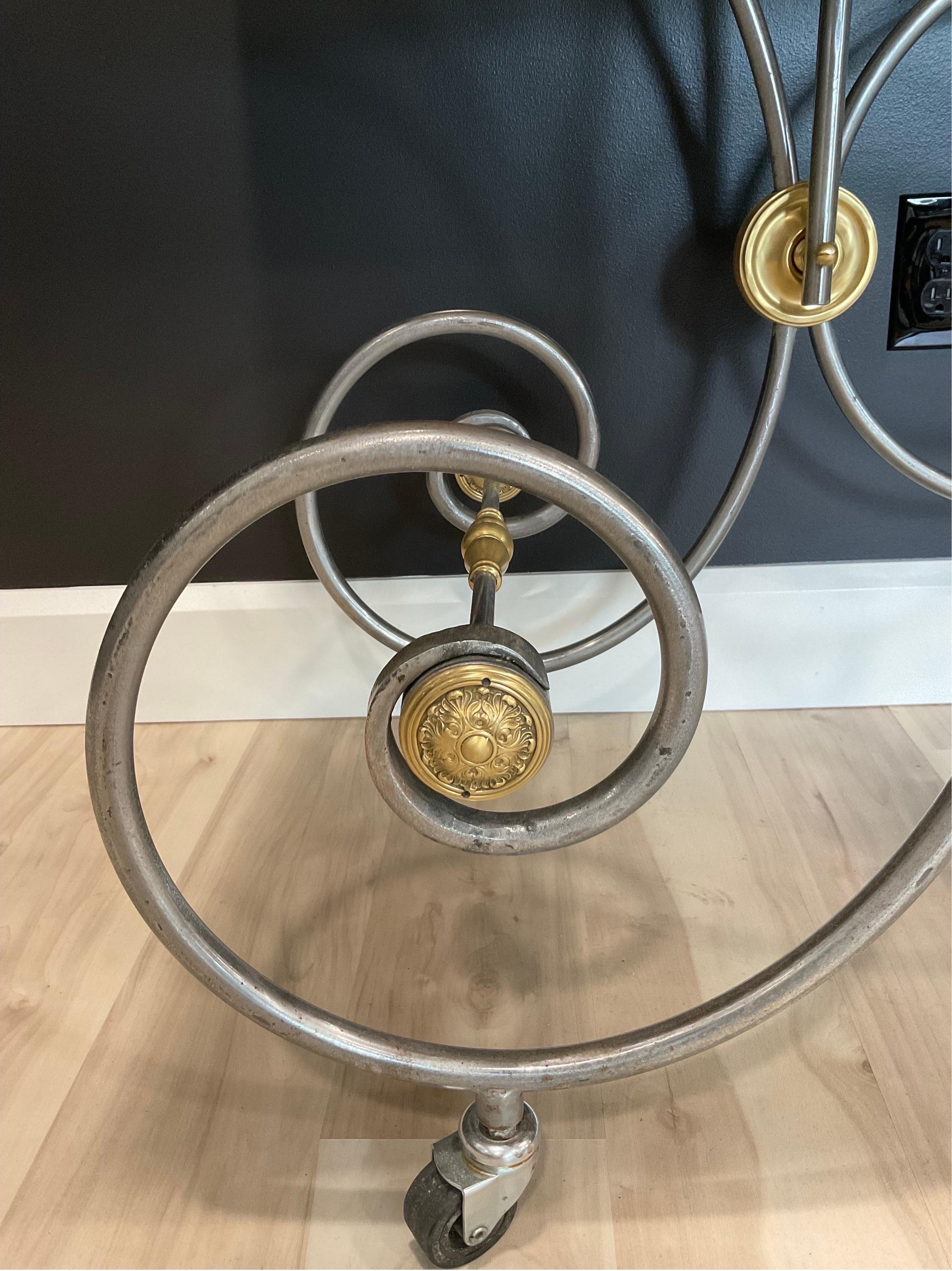 XIXe siècle Table à pâtisserie vintage française en marbre