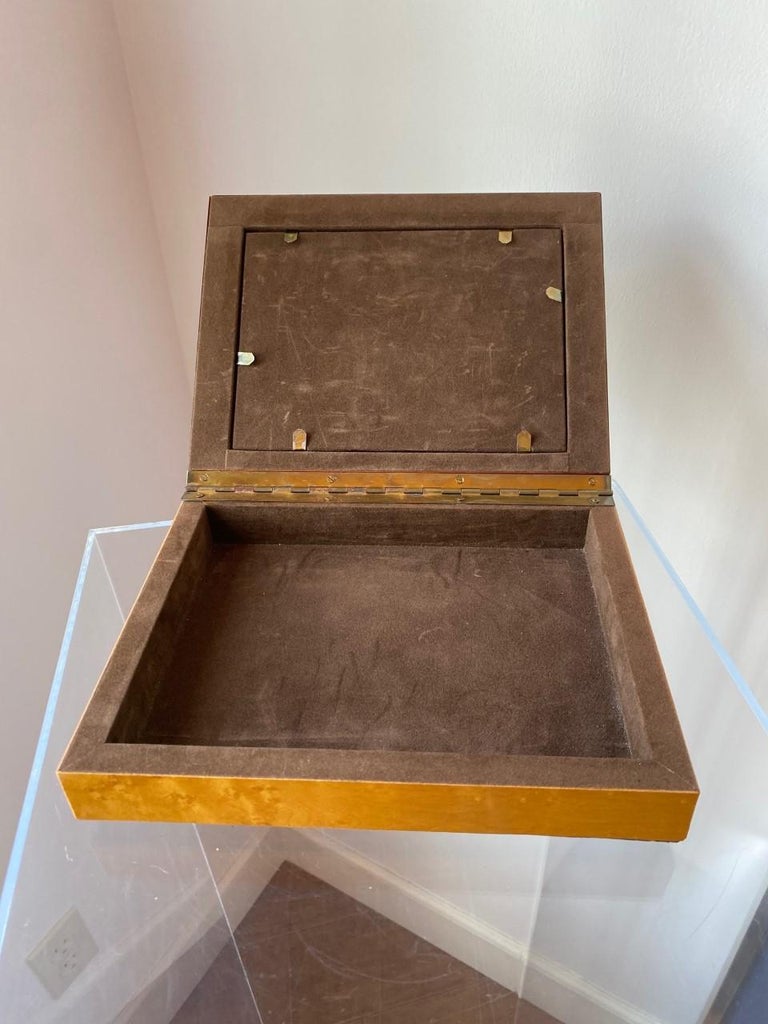 Vintage French Marquetery Inlay Photo Frame Box 1970s For Sale at 1stDibs