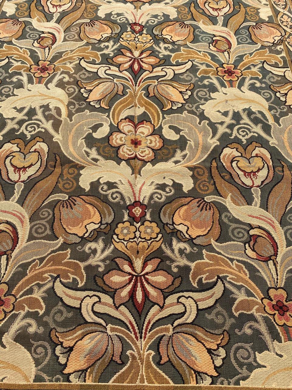 Fatto a macchina Pannello d'arazzo francese meccanico d'epoca Jaquar in vendita