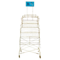Used French Metal 6-Tier Shop Display Stand, 1970s