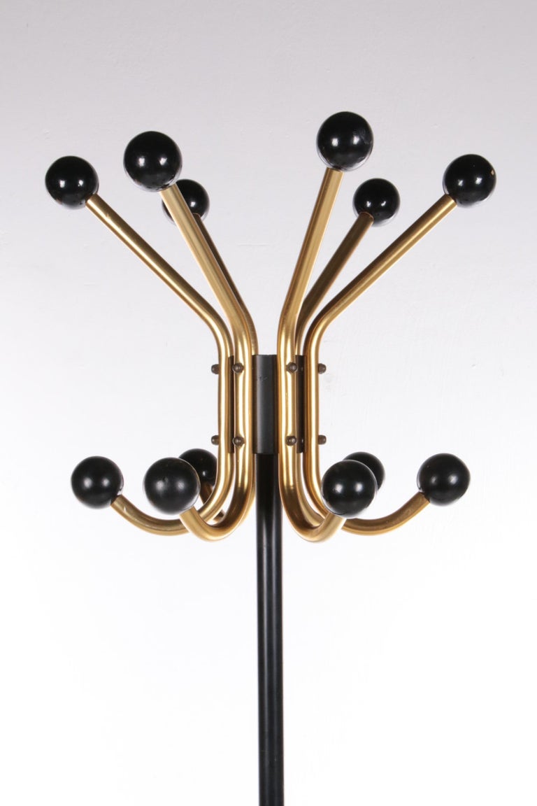 Vintage French Metal Coat Rack with Umbrella Stand, 1960s at 1stDibs
