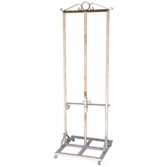 Vintage French Metal Easel on Casters