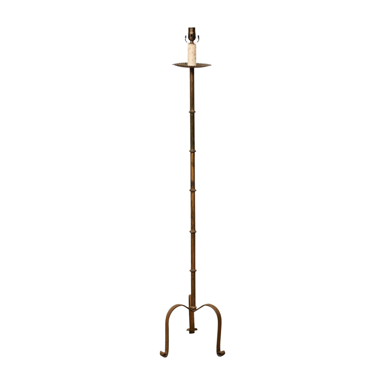 gold tone floor lamps
