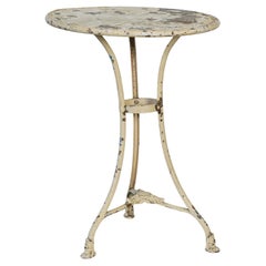 Vintage French Metal Garden Bistro Table