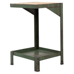 Vintage French Metal Industrial Table