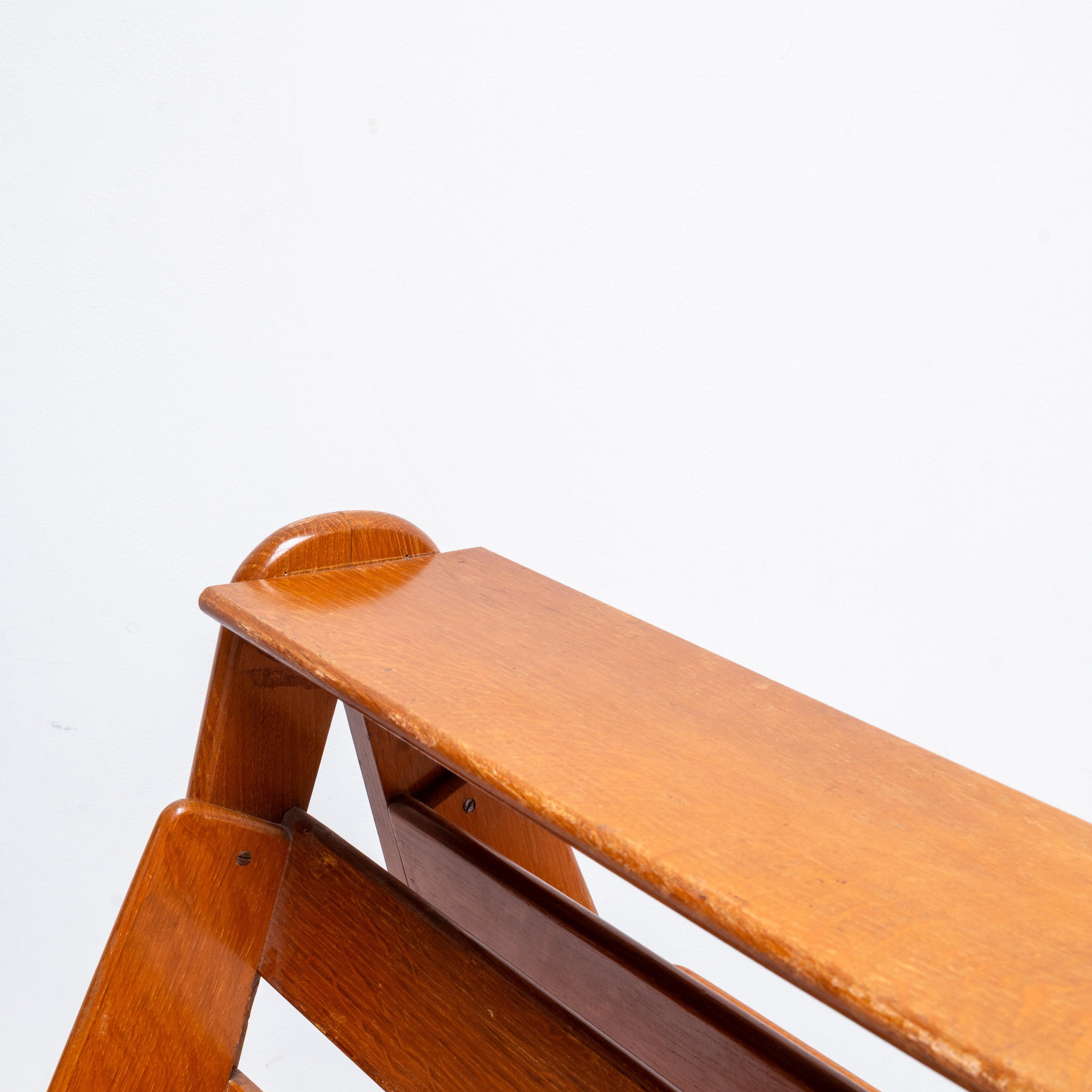 Legno Leggio francese d'epoca, metà del secolo scorso, anni '50 in vendita