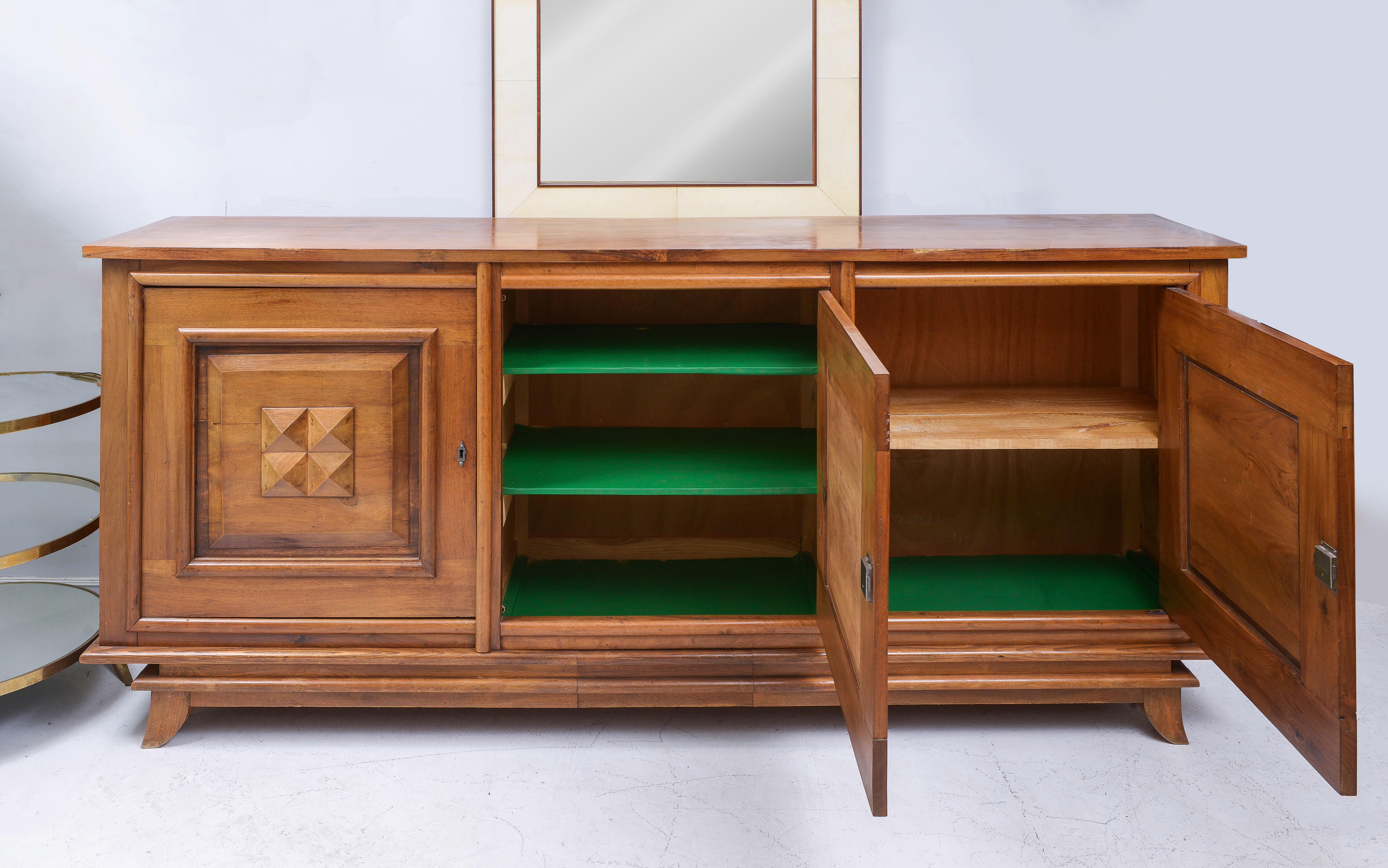 Wood Vintage French Mid-Century Sideboard For Sale