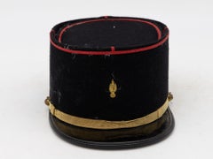 Sombrero Vintage de Oficiales de la Academia Militar Francesa, Mediados de Siglo