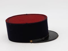 Vintage French Military Academy Officers Hat, Mid Century