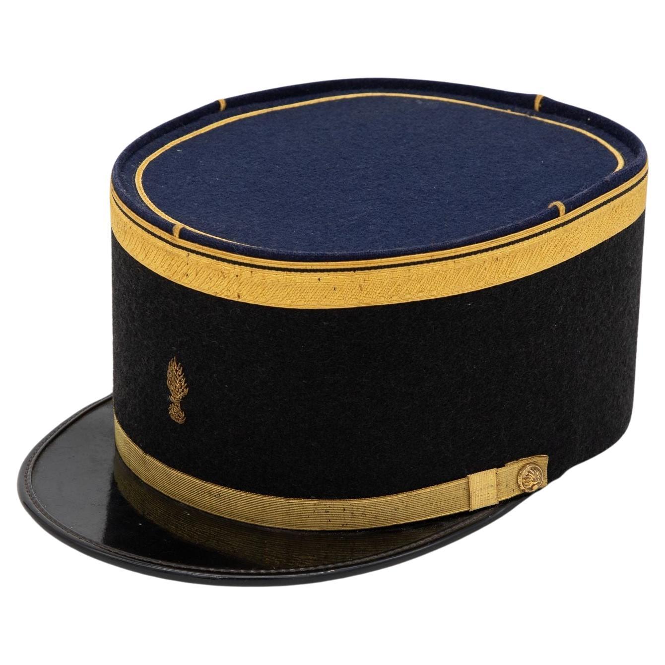 Sombrero Vintage de Oficiales de la Academia Militar Francesa, Mediados de Siglo