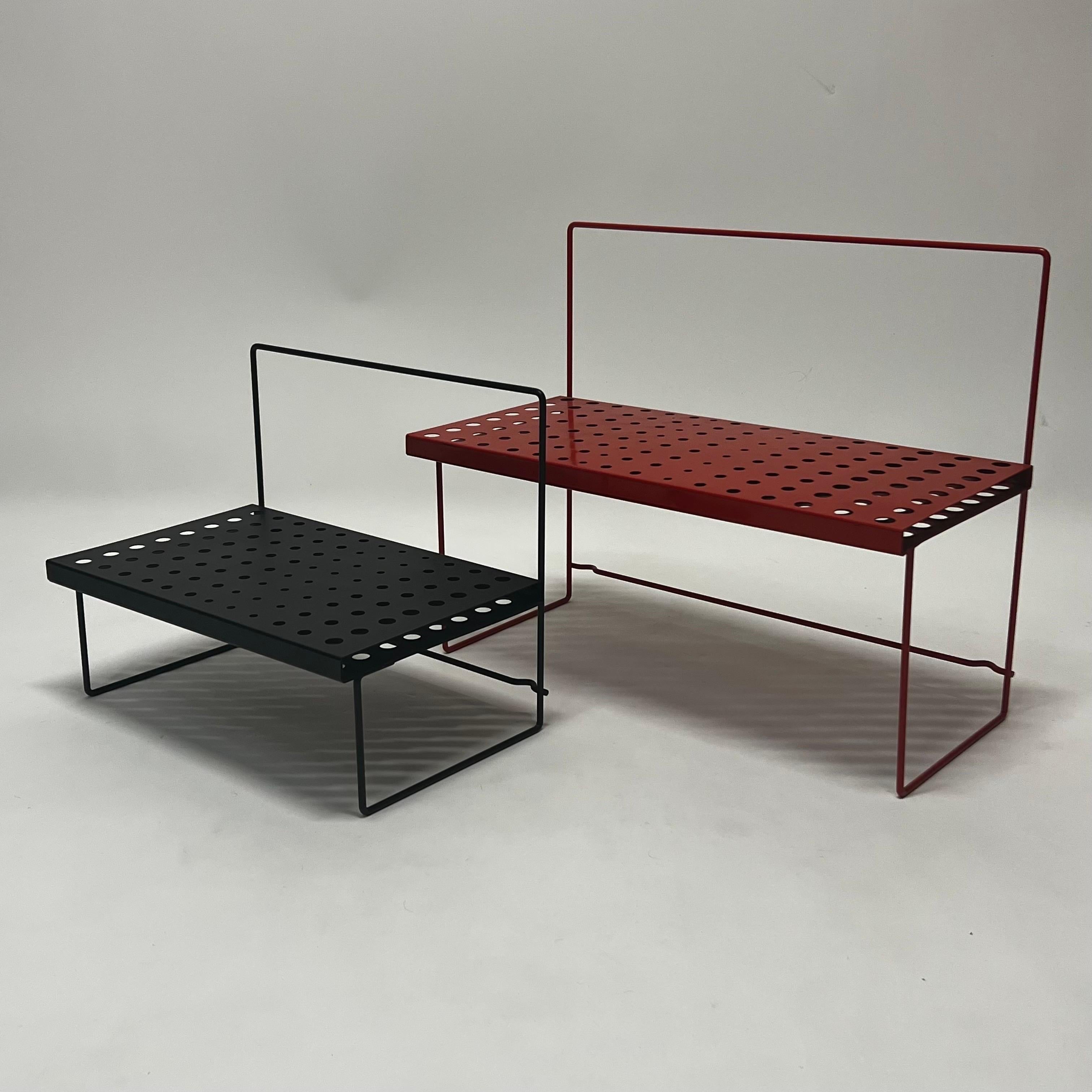 Vintage French Modern Perforated Metal Plant Stands, c1960s For Sale 5