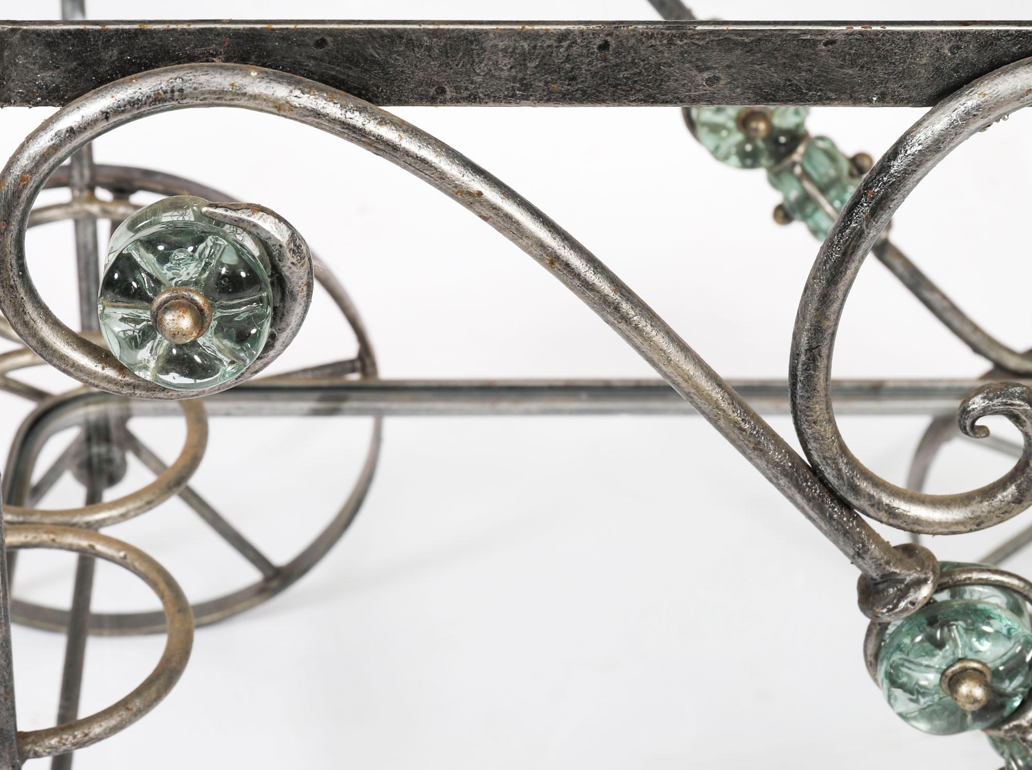 Vintage Französisch Modernist vergoldet Getränke servieren Trolley Mitte des 20. im Angebot 2