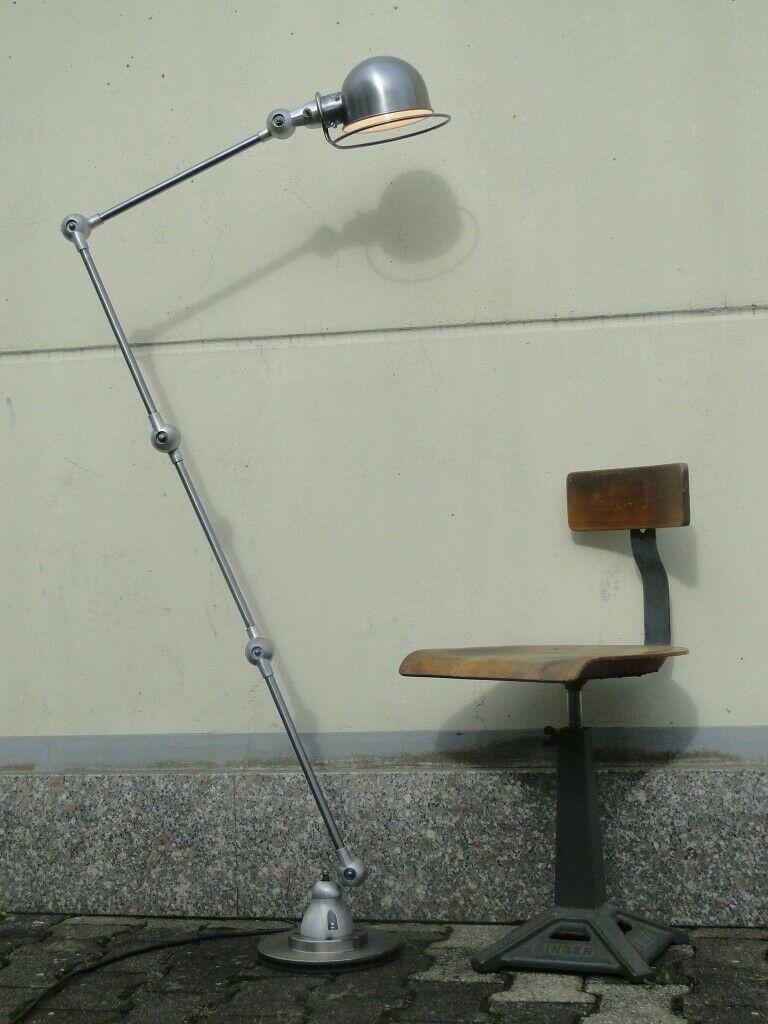 20th Century Jean Louis Domecq Jielde Vintage French Industrial 4 Arms Brushed floor Lamp