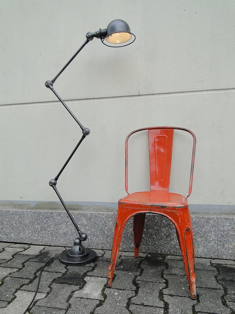 Appliqué Jean Louis Domecq Jielde Vintage French Modernist Industrial 4 Arms  Floor Lamp  For Sale