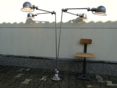 Jean Louis Domecq Jielde French Modernist Industrial 6 Arms Double  Reading Lamp